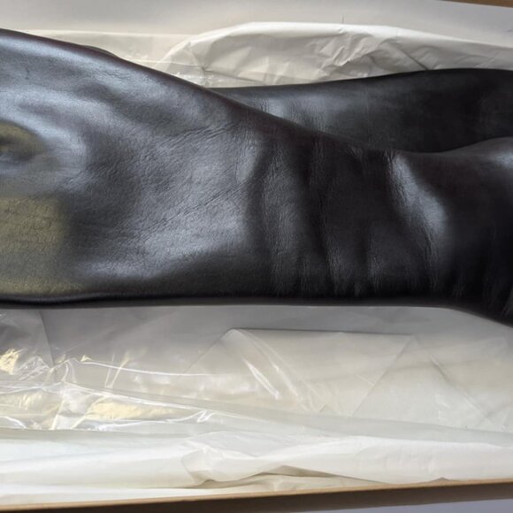 Christian Louboutin Black Leather Tall Boots - Picture 9 of 12